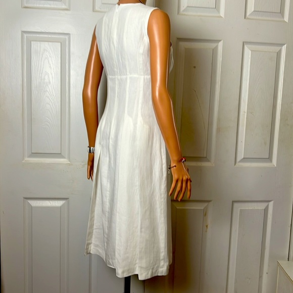 New Brooks Brothers Irish Linen White Dress. Sz 0 - Picture 6 of 16